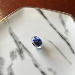 Pandora Rare Deep Ocean Sea Glass Fascinating Murano Glass Charm